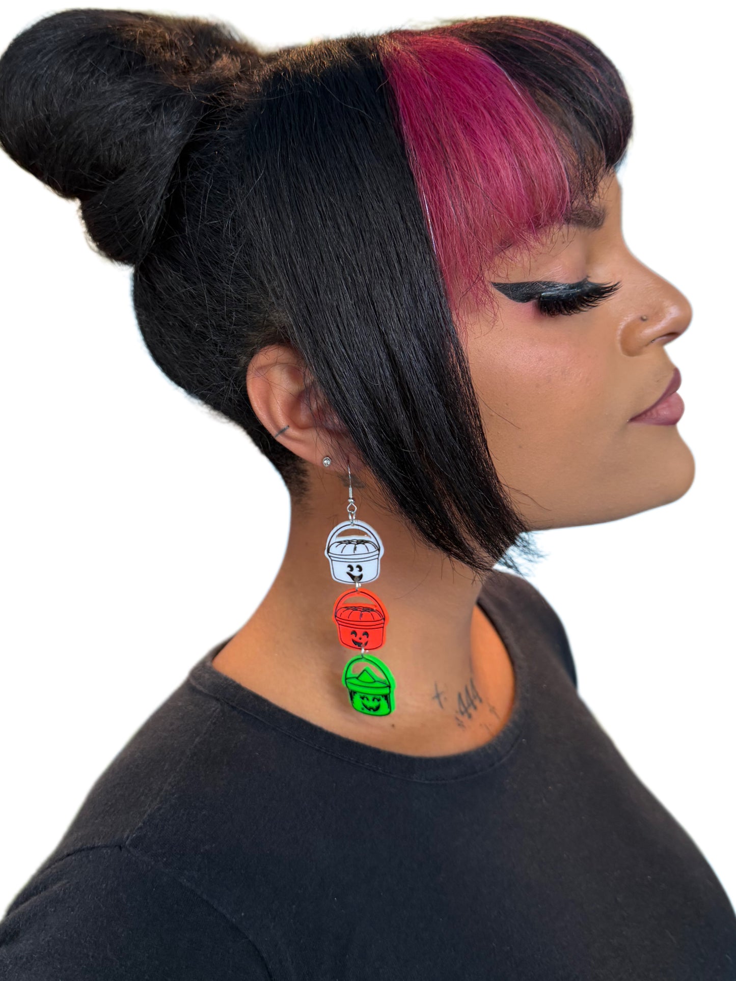 Boo Bucket Drop Earrings