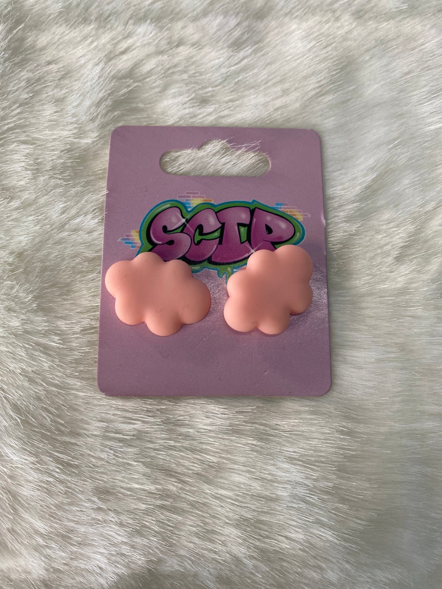 Cloudy Stud Earrings