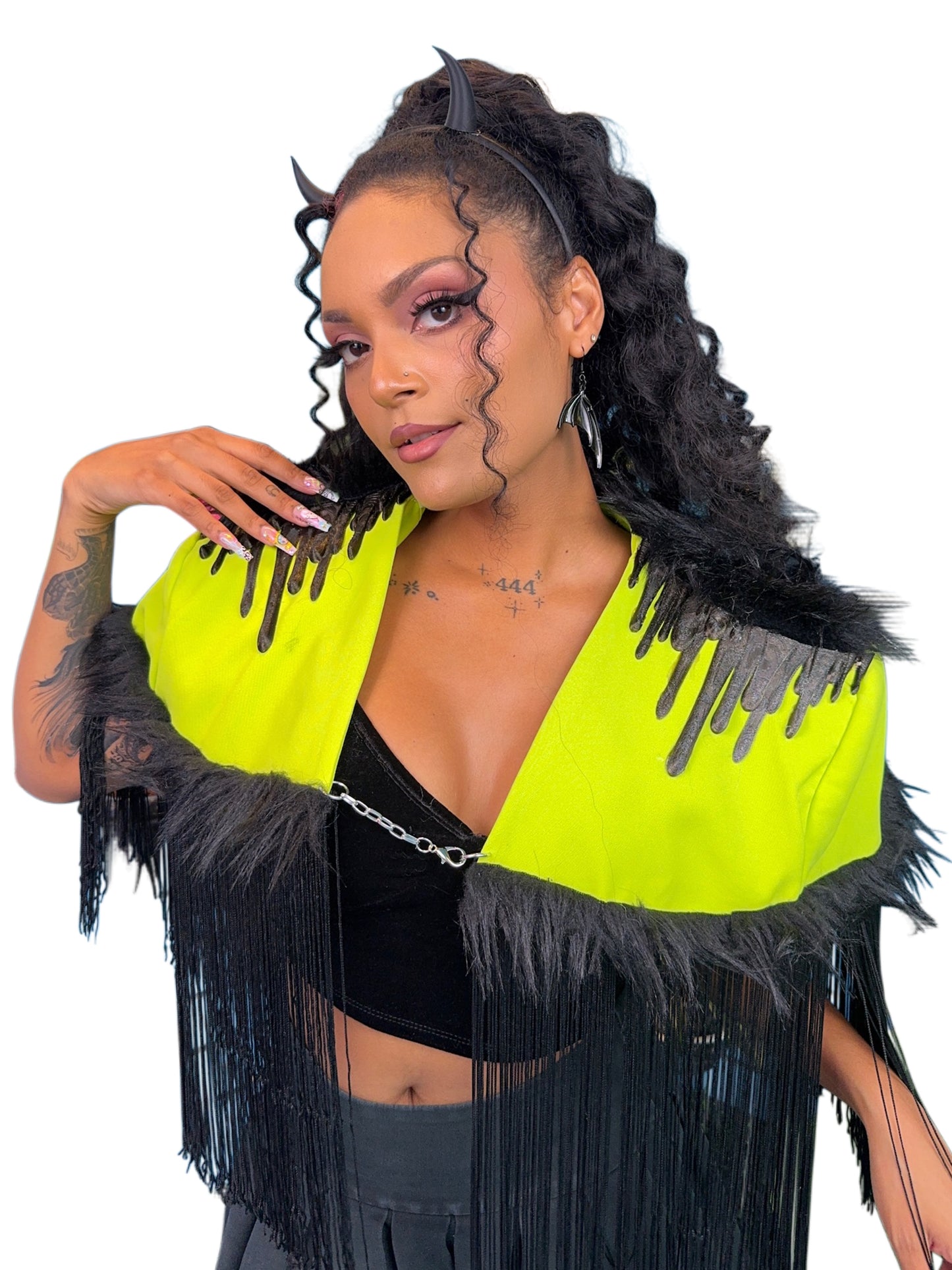 Drip Fur Capelet