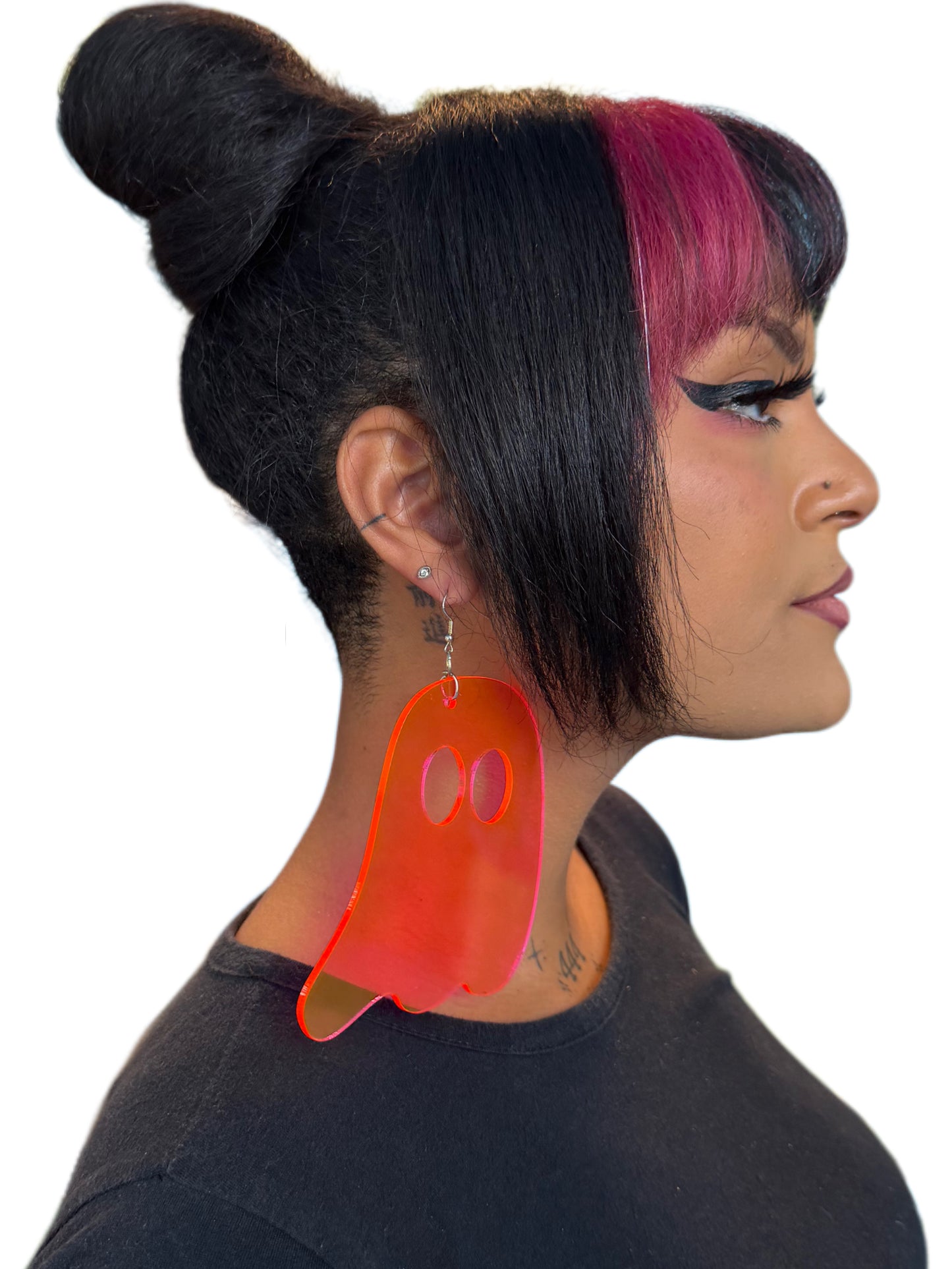 Neon Ghost Earrings