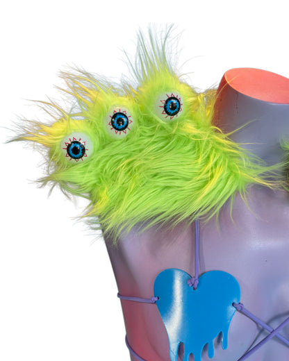 Monster Epaulettes- Lime Green Eyeballs