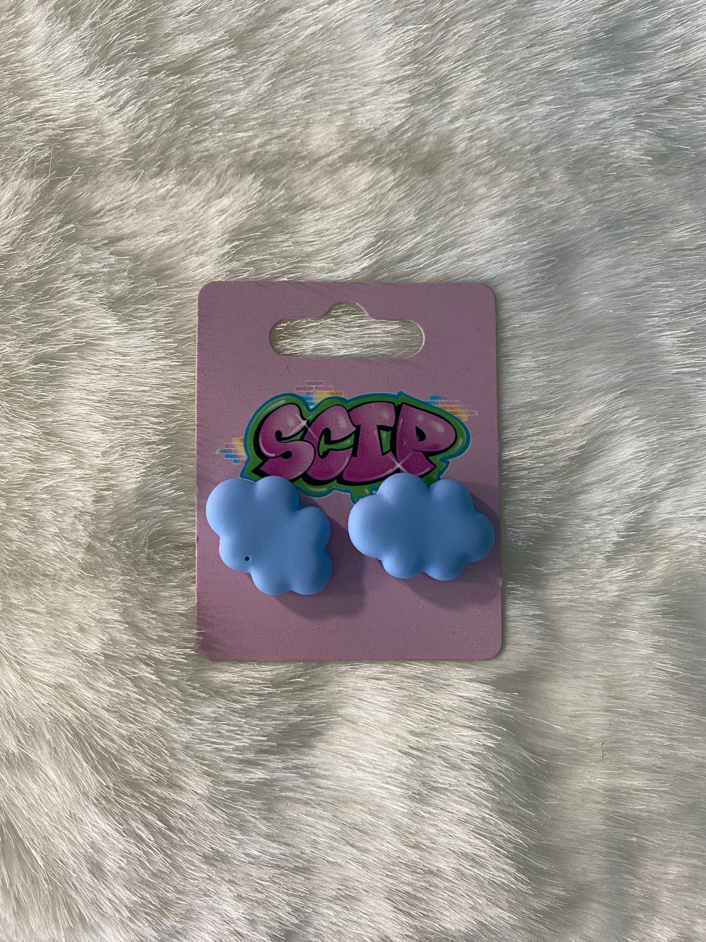 Cloudy Stud Earrings