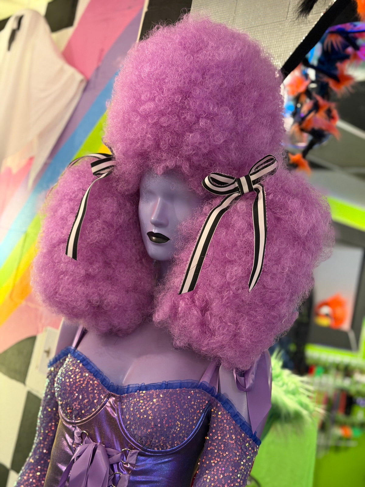 Lavender Poodle Wig