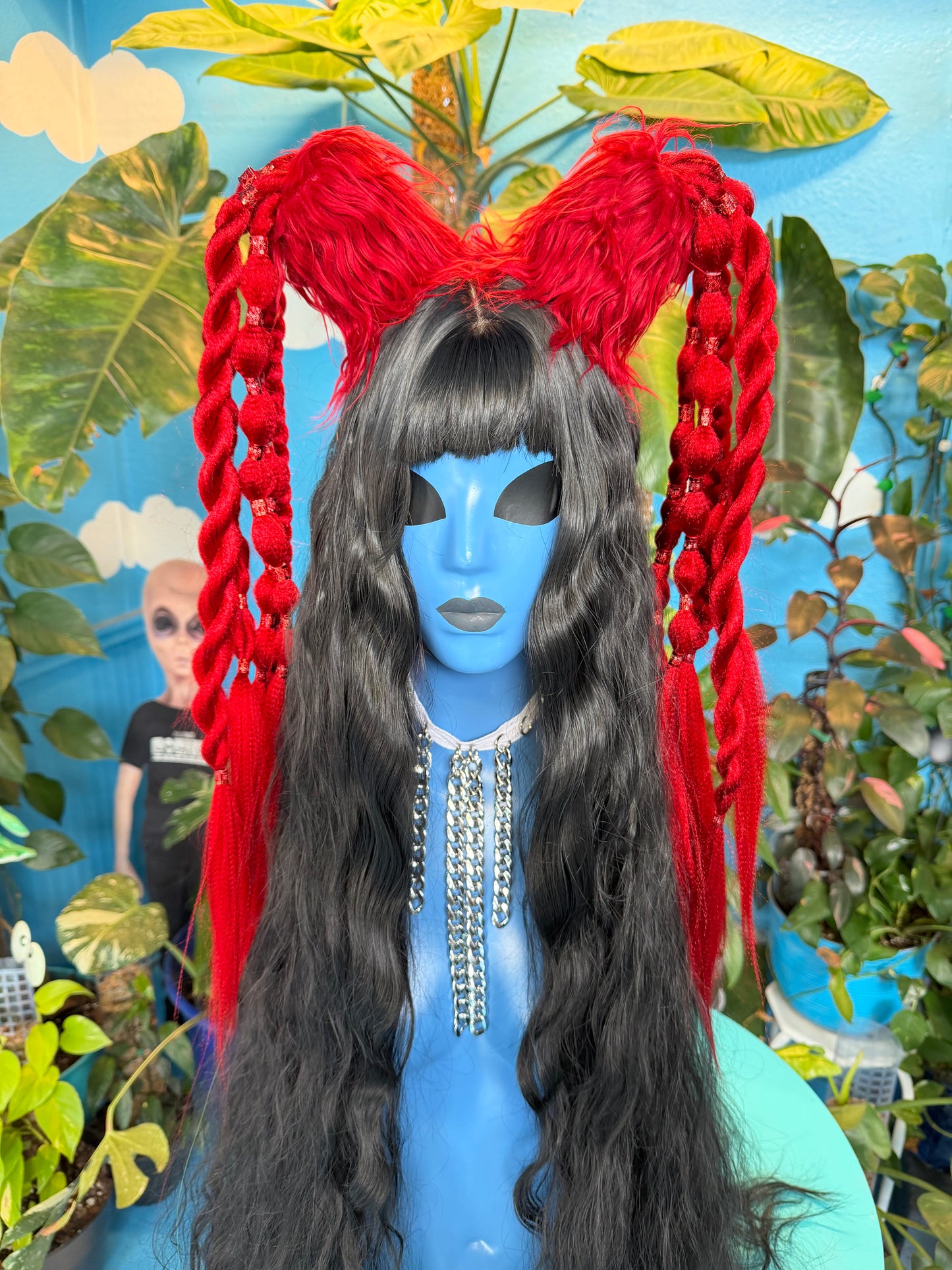 Furry Red Spacebraids