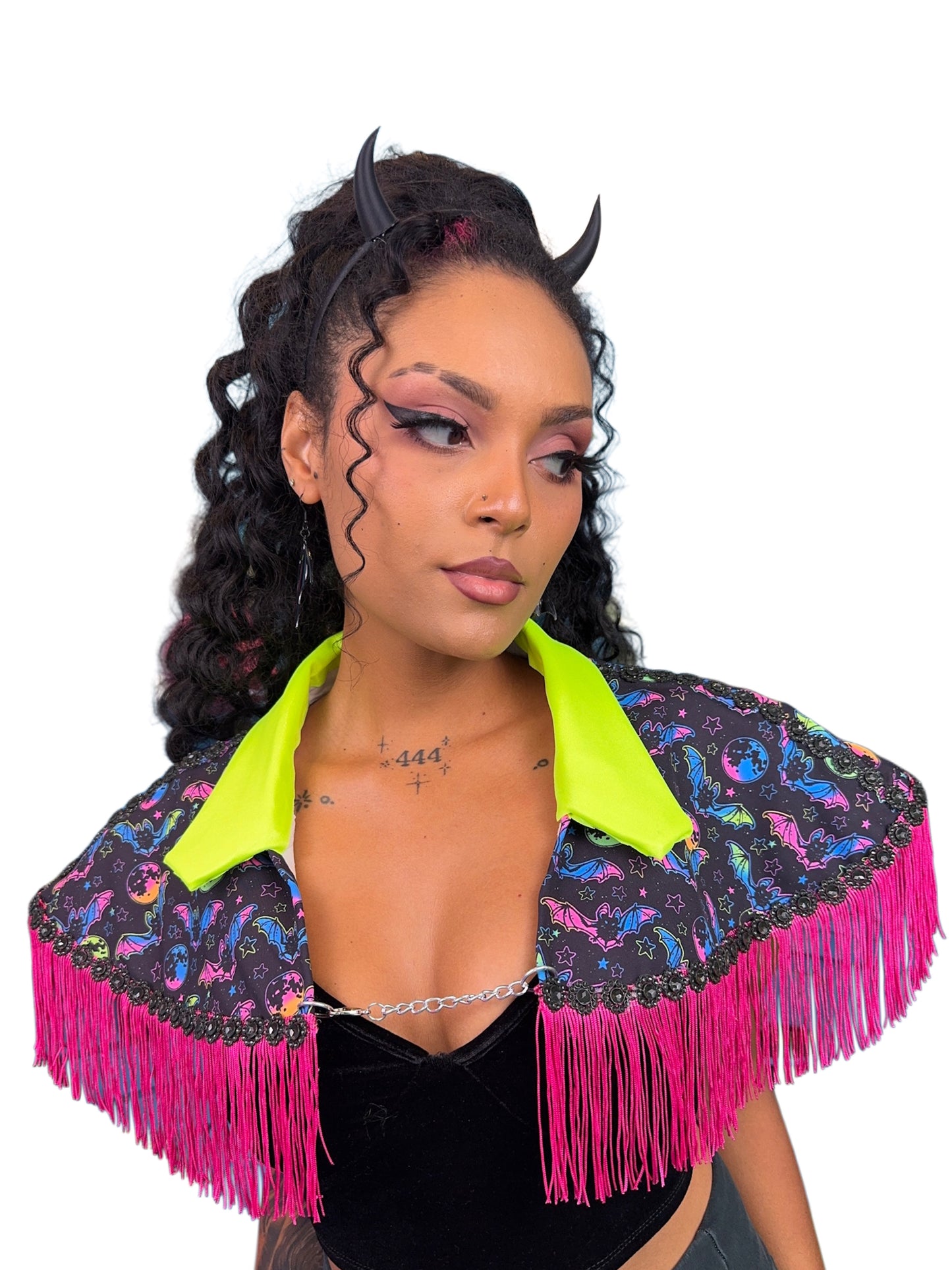 Neon Bat Capelet