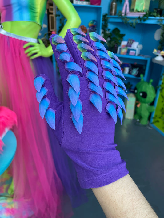 Purple Scaled Gloves