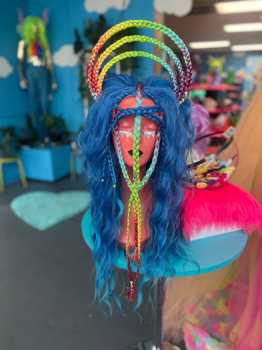 Rainbow Warrior Wig