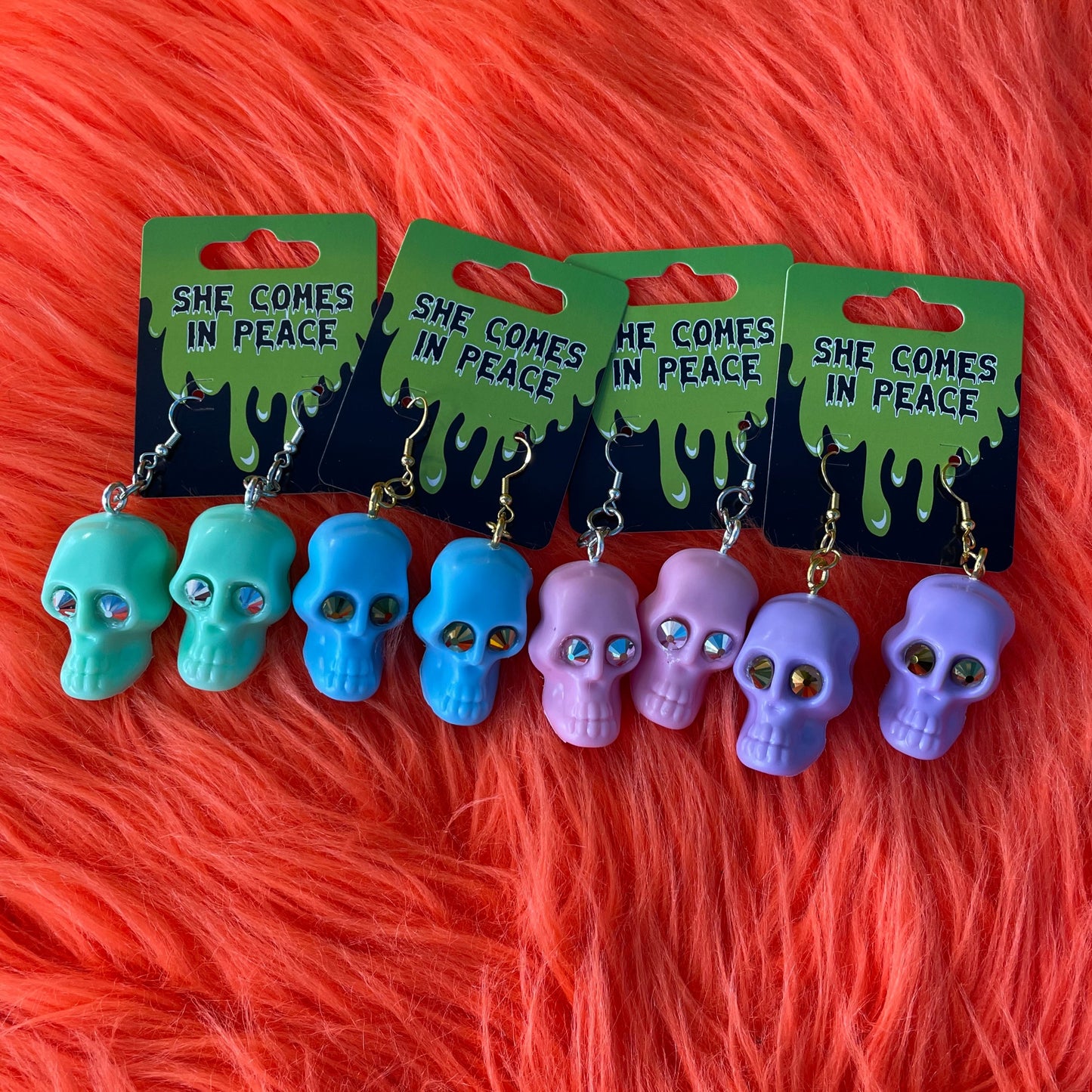 Pastel Skull Earrings