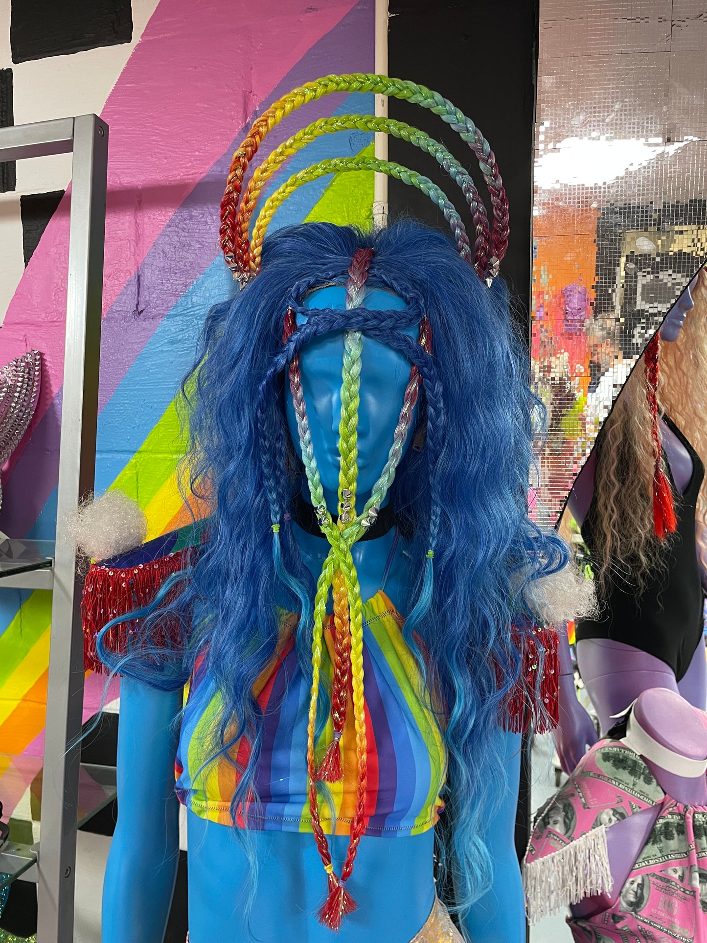Rainbow Warrior Wig