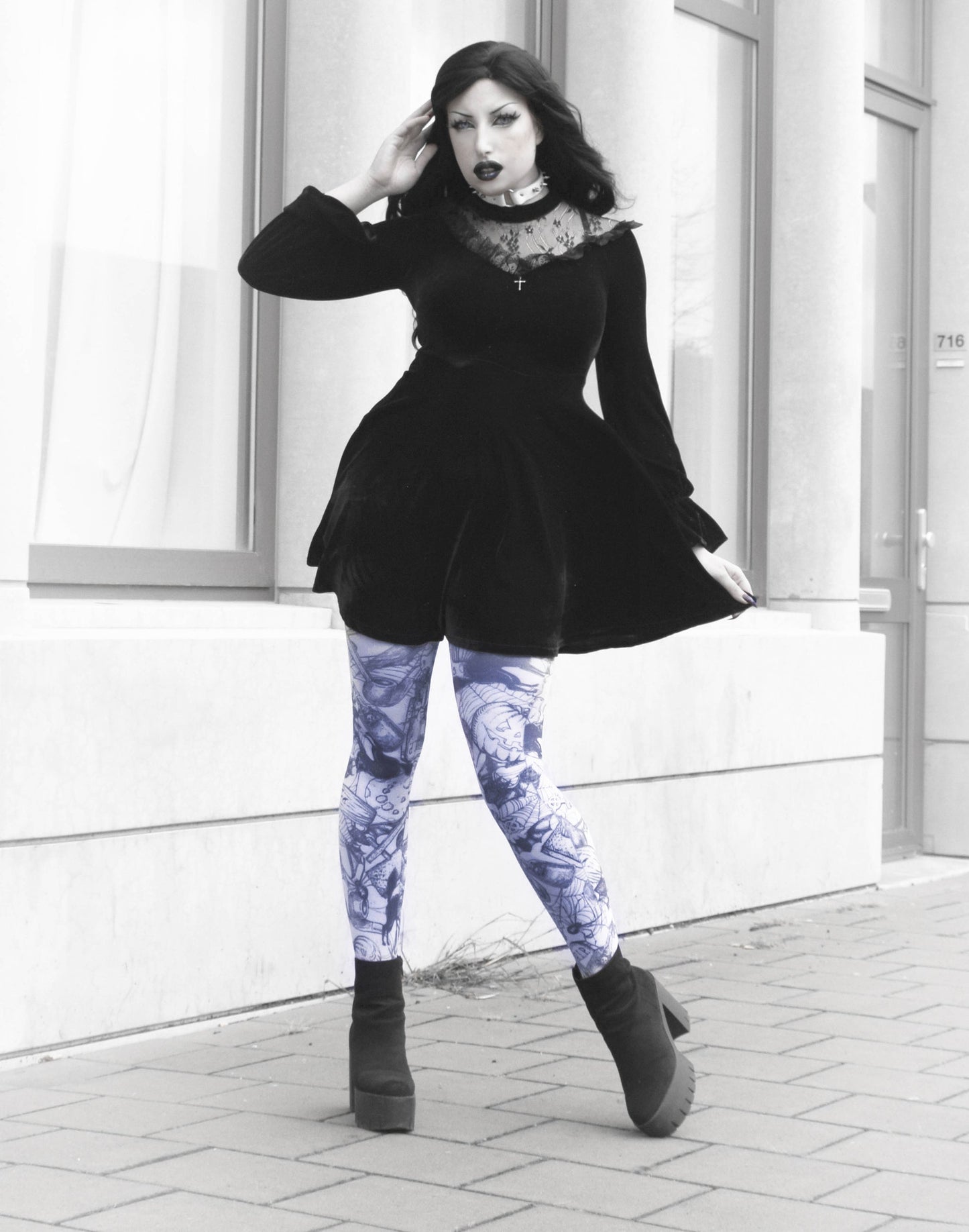 Trick or Treat Printed Tights