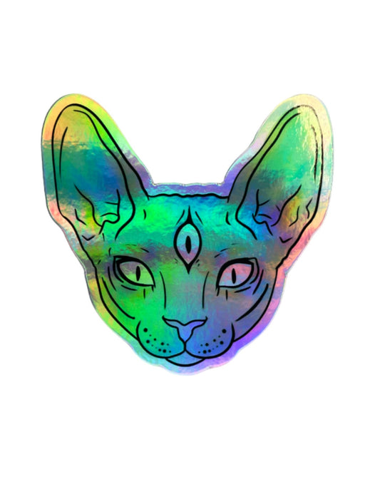 Third Eye Kitty Sticker