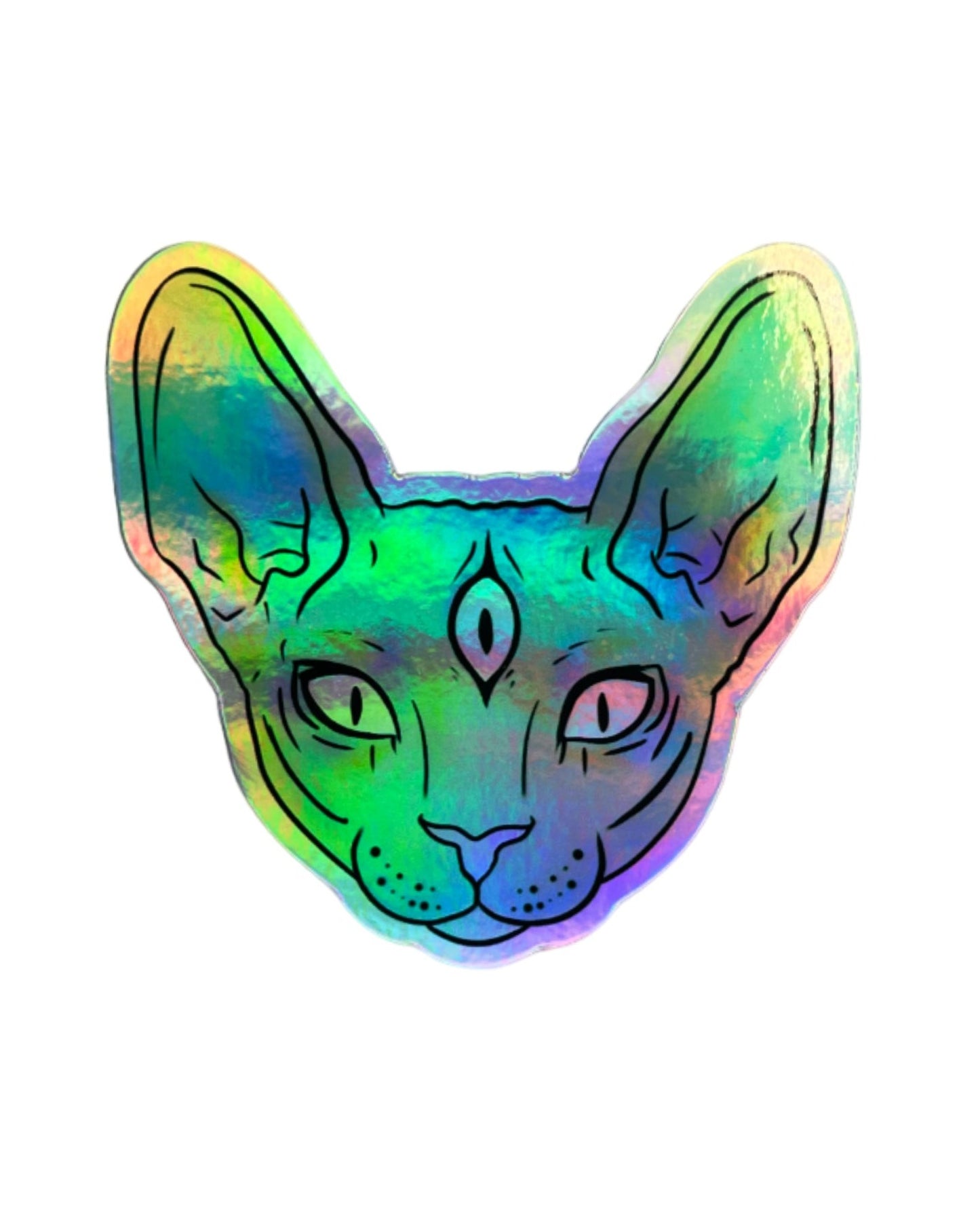 Third Eye Kitty Sticker