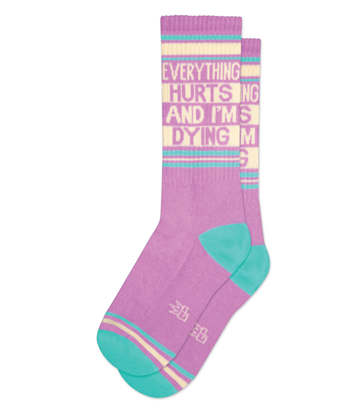 Pastel Everything Hurts and I'm Dying Gym Socks