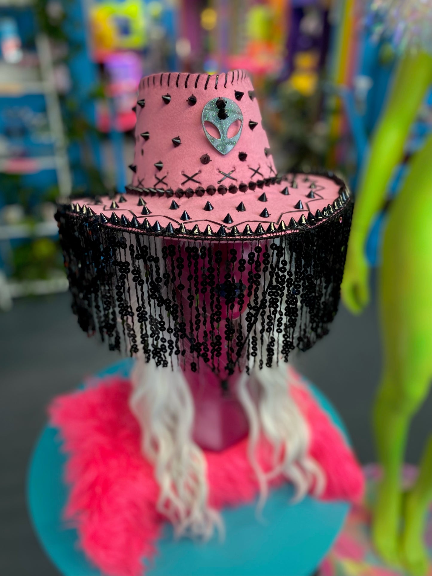 Studded Alien Cowboy Hat