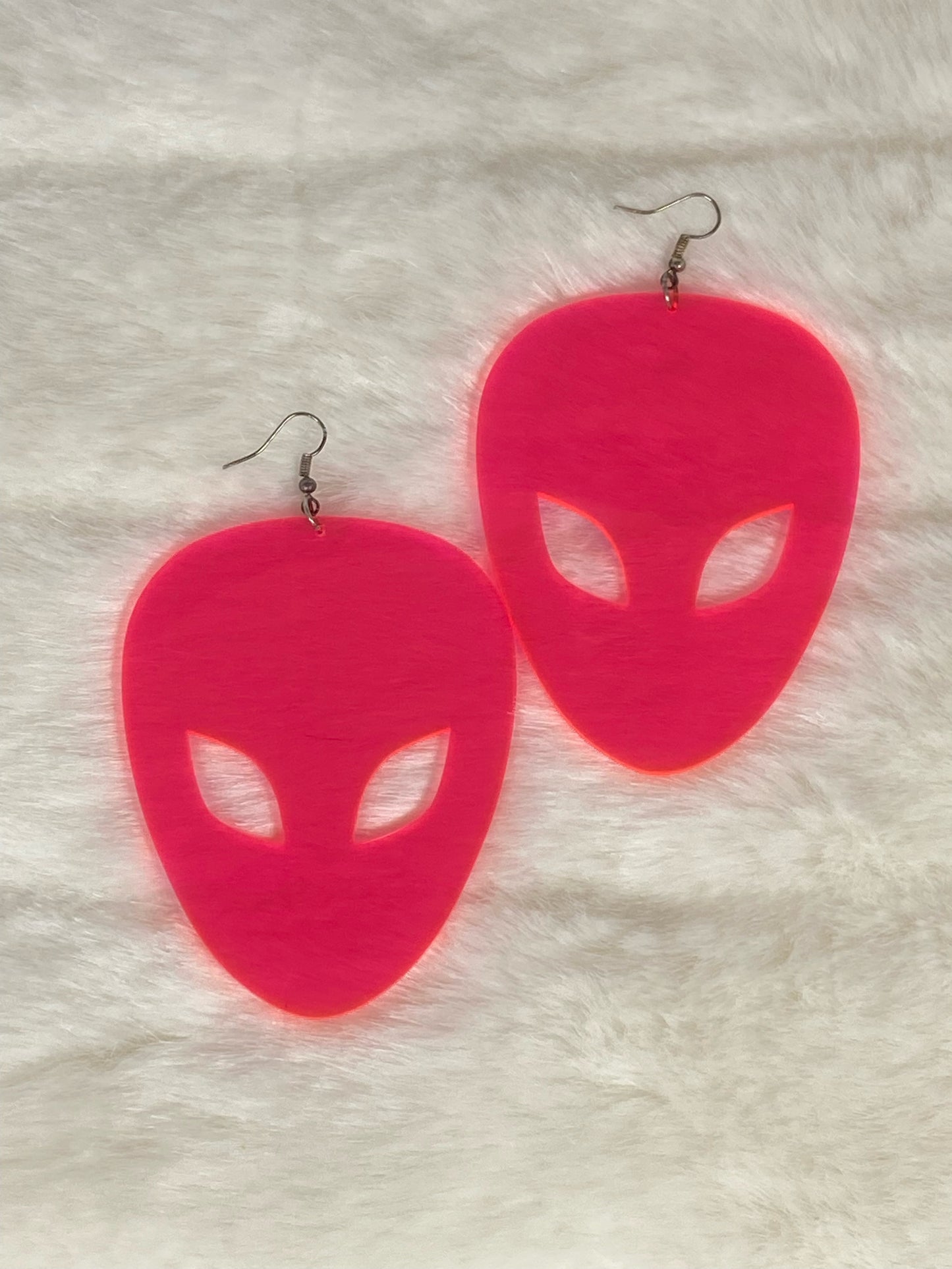 Fluorescent Alien Earrings