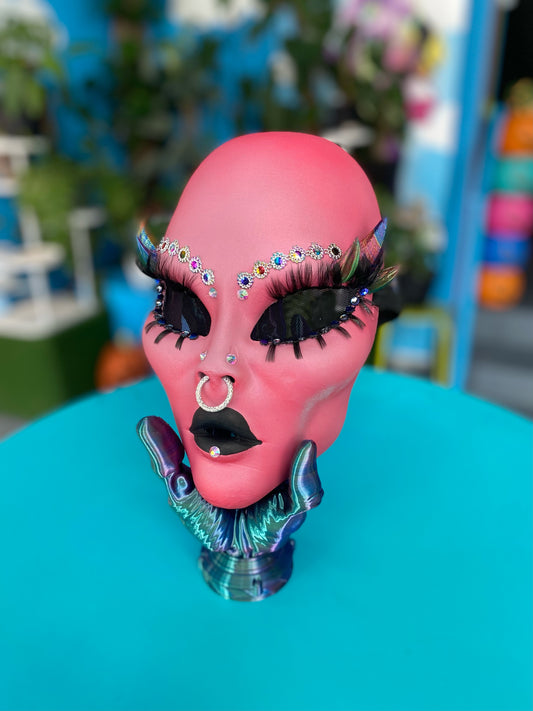 Pink Punk Alien Mask