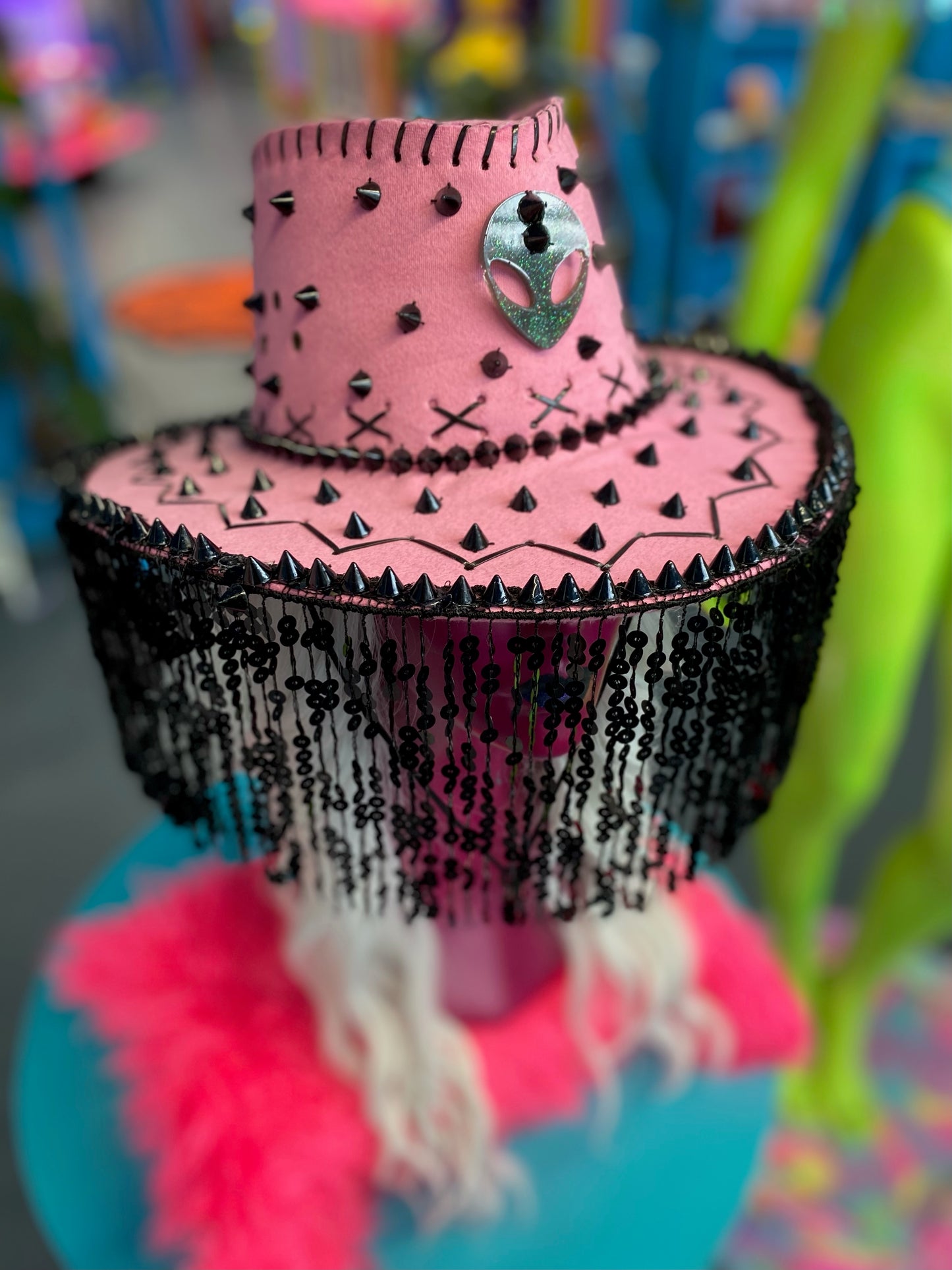 Studded Alien Cowboy Hat