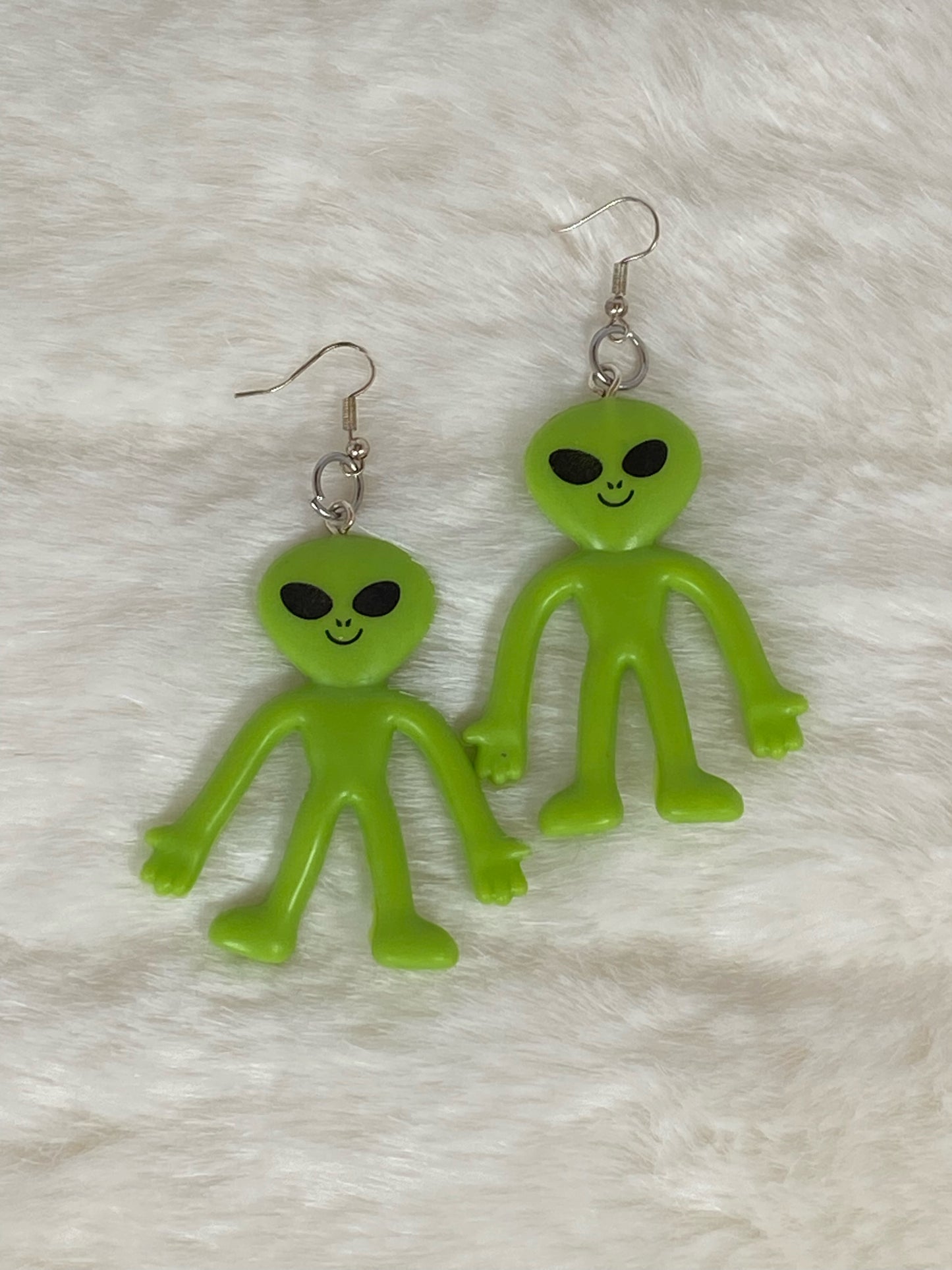 Bendy Arm Alien Earrings